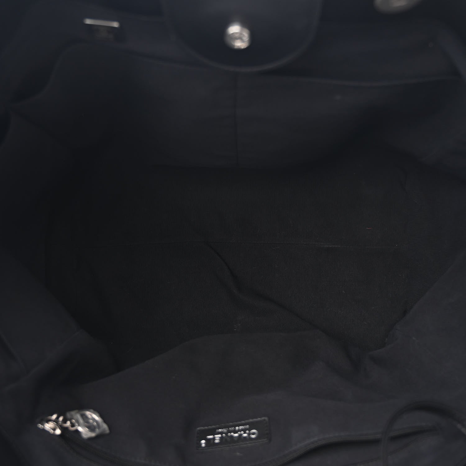 Chanel Calfskin Medium Deauville Tote Black 6 of 13