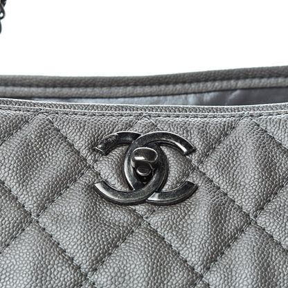 Chanel Metallic Caviar Large Be Caviar Tote Silver 8 of 10