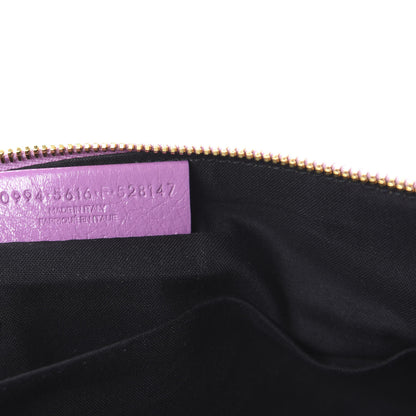Balenciaga Agneau Giant 12 Gold Hardware Pouch Clutch Rose Berlingot 9 of 10
