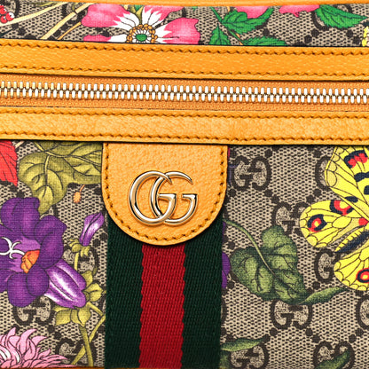 Gucci GG Supreme Monogram Flora Medium Ophidia Belt Bag Beige Multicolor Crop 8 of 12
