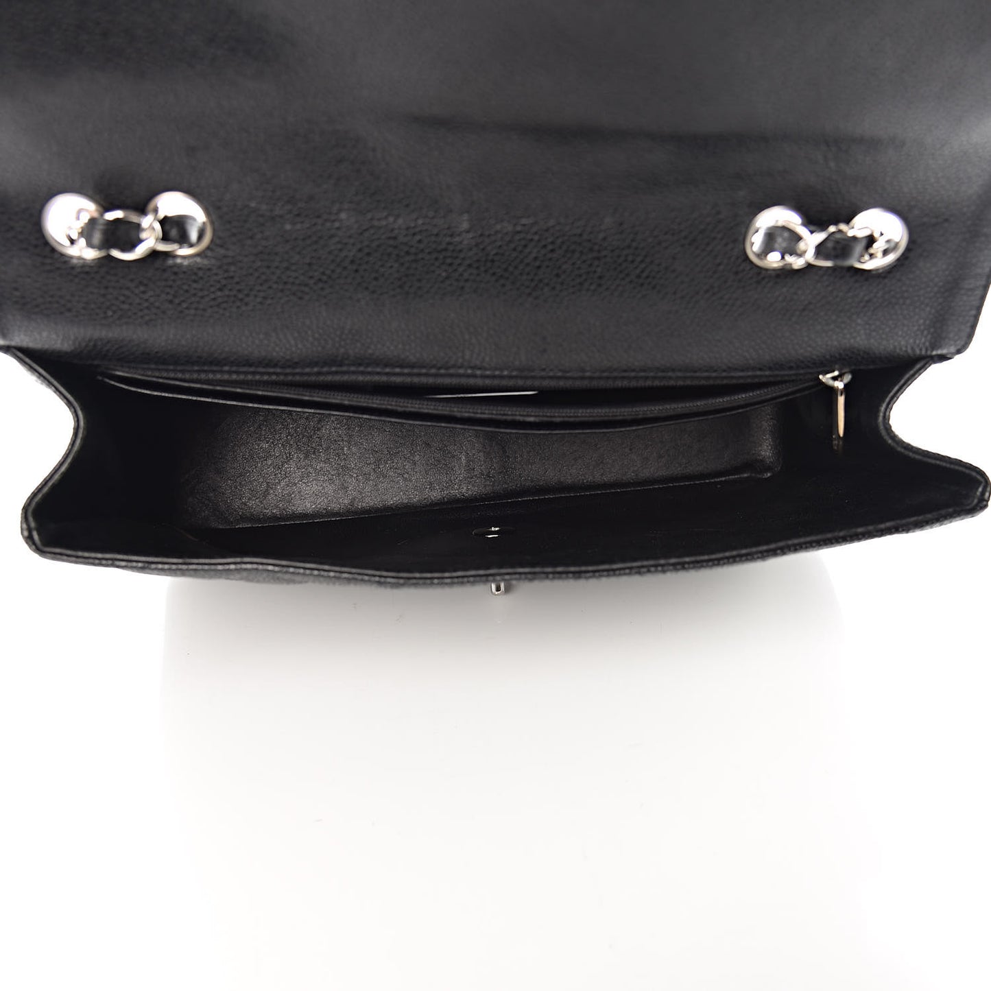 Caviar Quilted Jumbo Single Flap Black