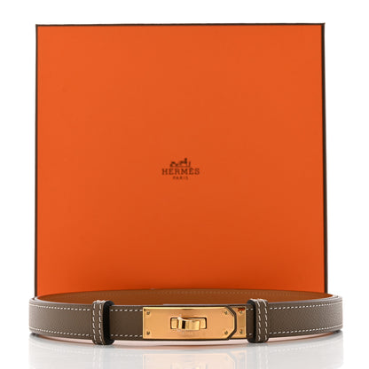 Hermes Epsom Kelly Belt Etoupe 4 of 4