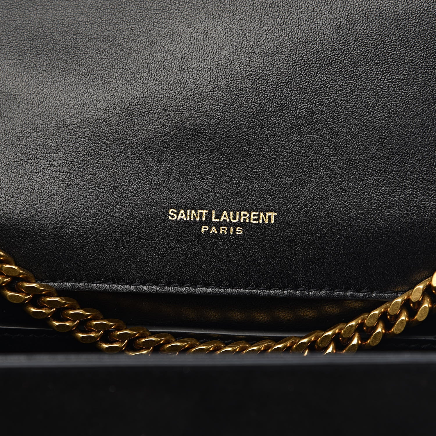 Saint Laurent Suede Embroidered Patches Small Monogram Kate Satchel Black 6 of 10
