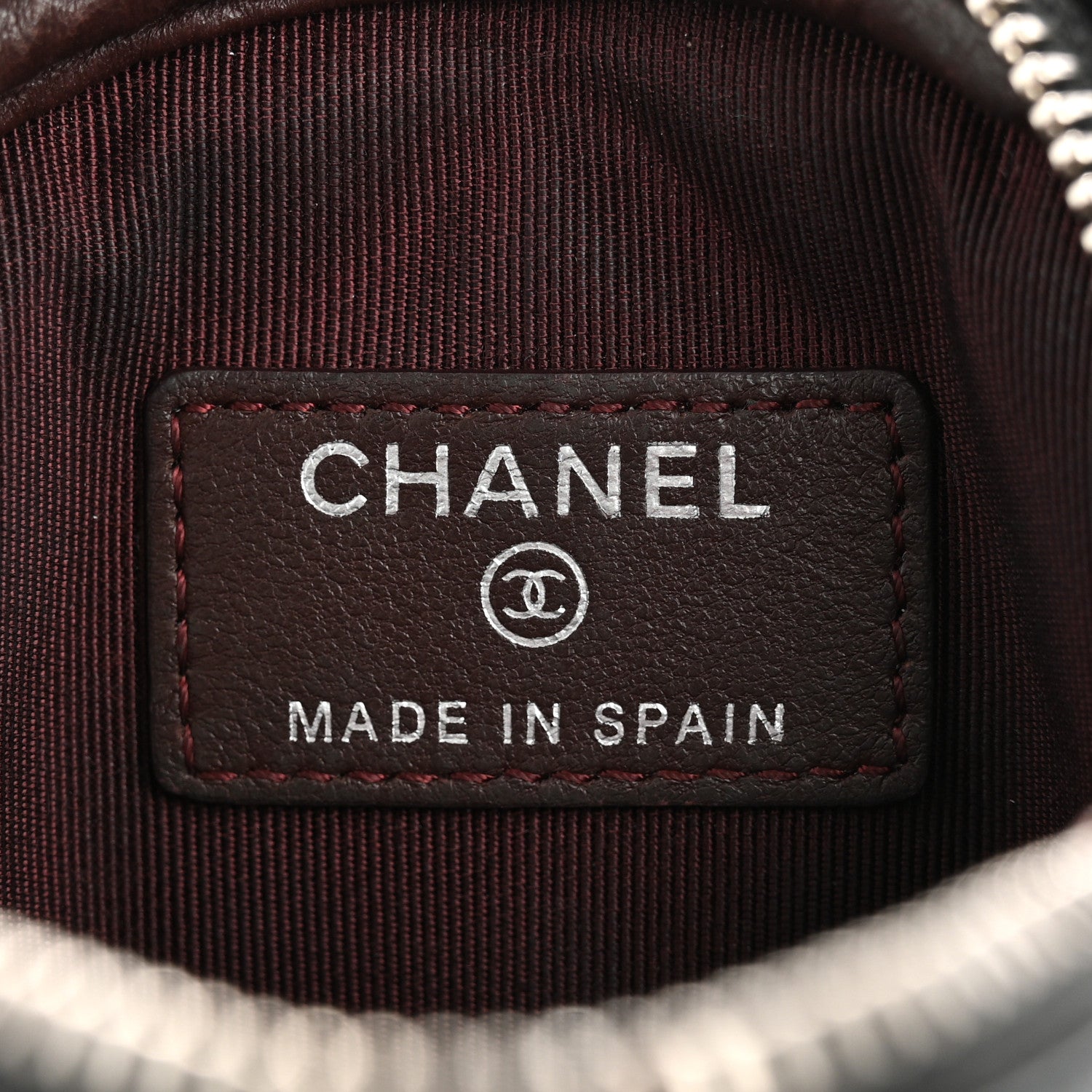 Chanel Lambskin Quilted Zip Around Classic Coin Purse Black 6 of 11