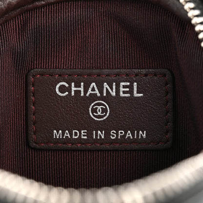 Chanel Lambskin Quilted Zip Around Classic Coin Purse Black 6 of 11