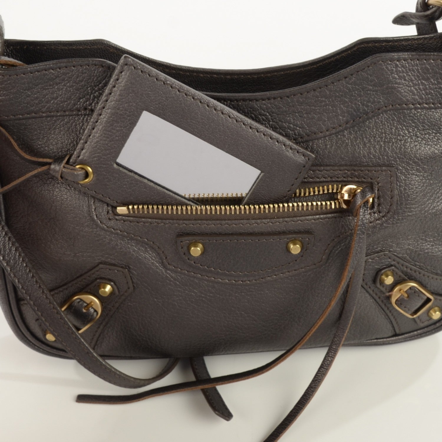 Balenciaga Chevre Pearly Classic Hardware Hip Bronze 10 of 11