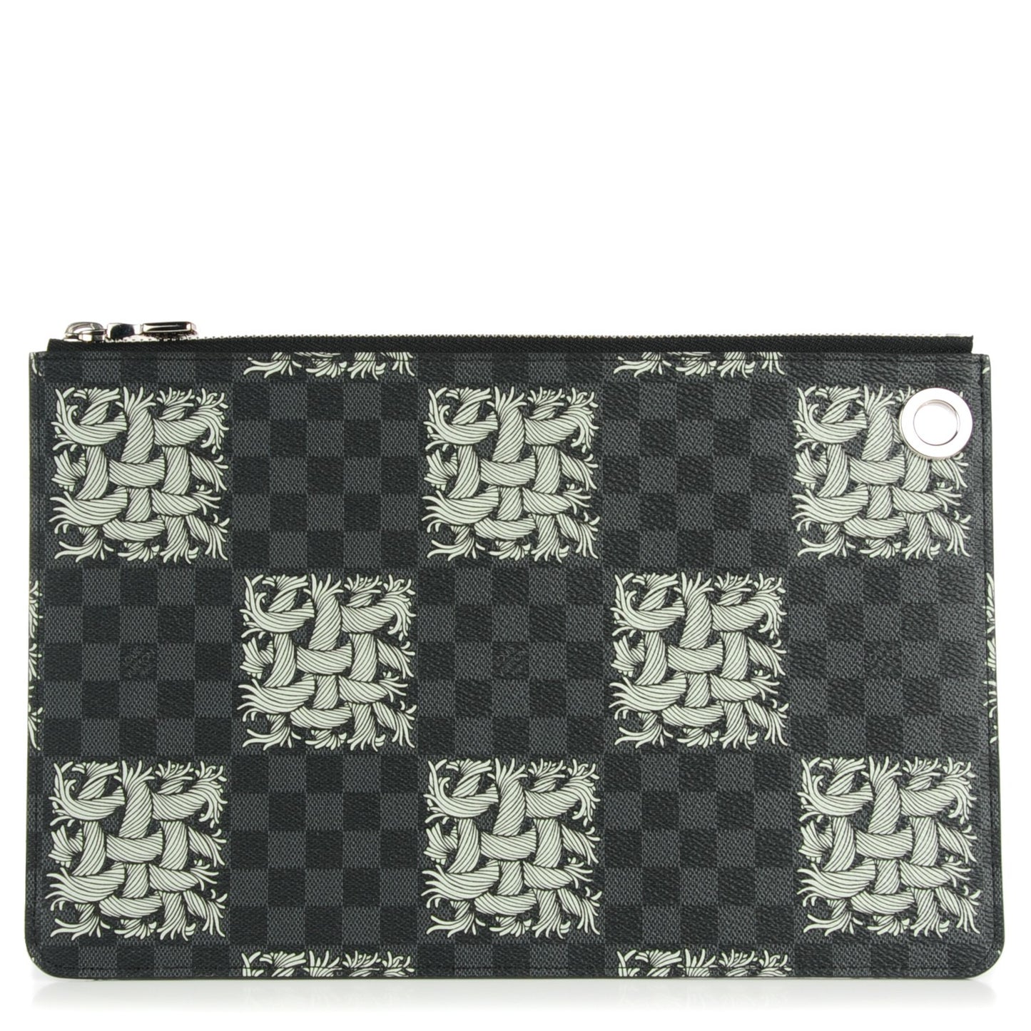 Damier Graphite Rope Pochette Jour PM White