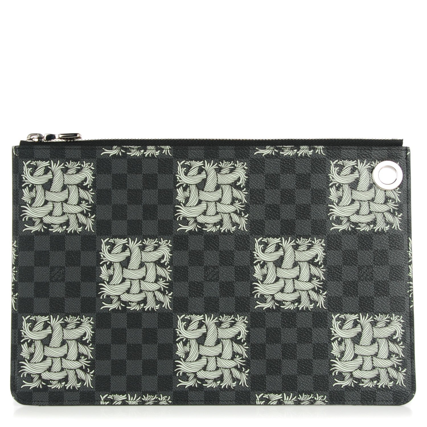 Louis Vuitton Damier Graphite Rope Pochette Jour PM White 1 of 7