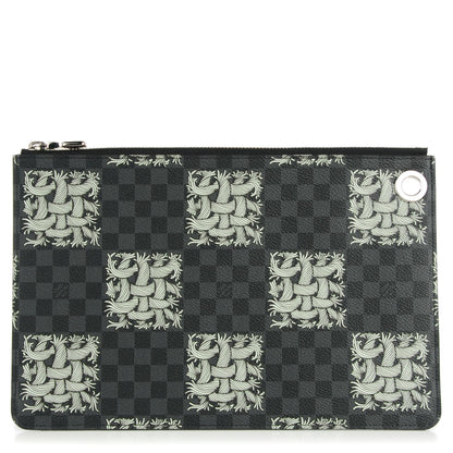 Louis Vuitton Damier Graphite Rope Pochette Jour PM White 1 of 7