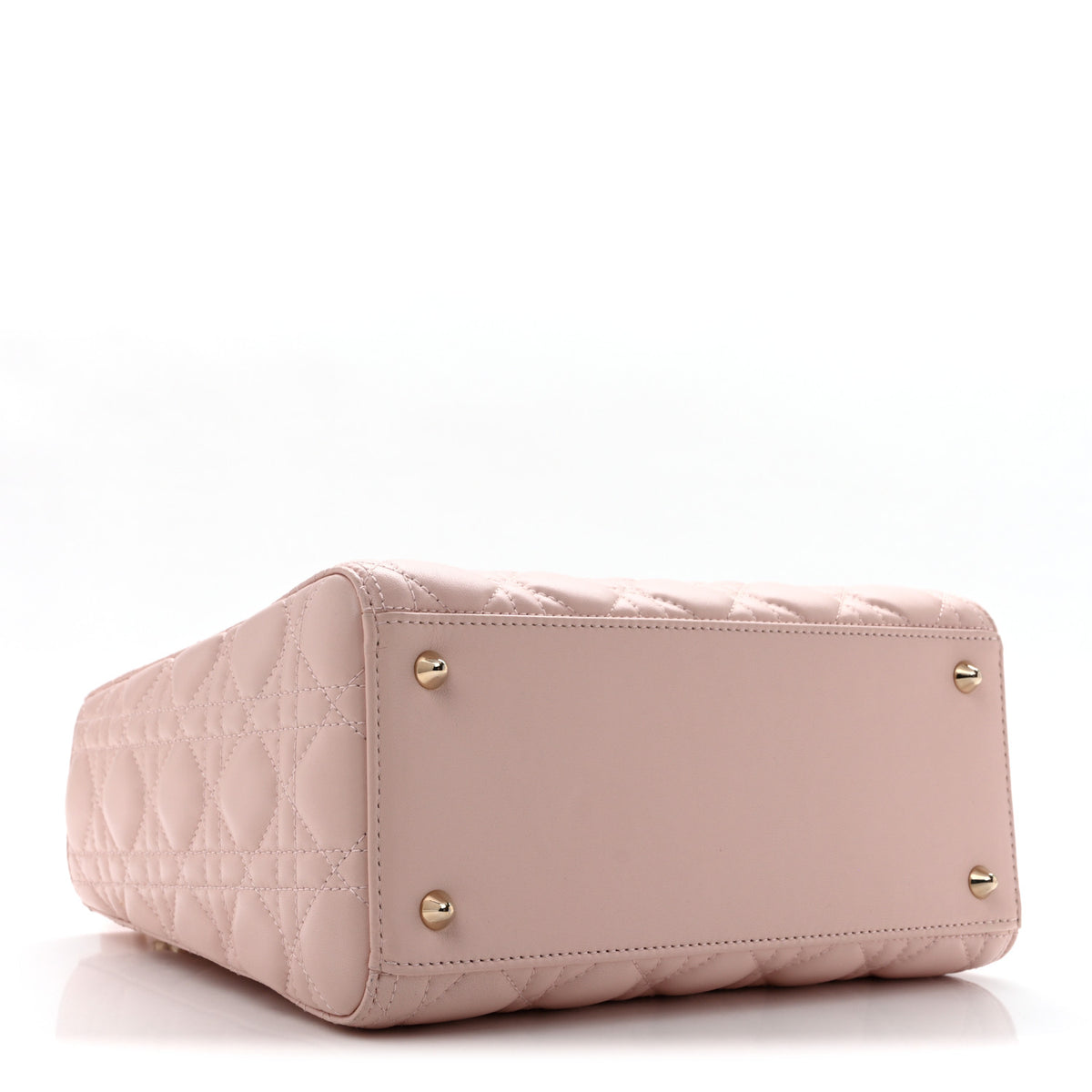 Christian Dior Lambskin Cannage Medium Lady Dior Light Pink 4 of 15
