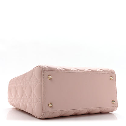 Christian Dior Lambskin Cannage Medium Lady Dior Light Pink 4 of 15