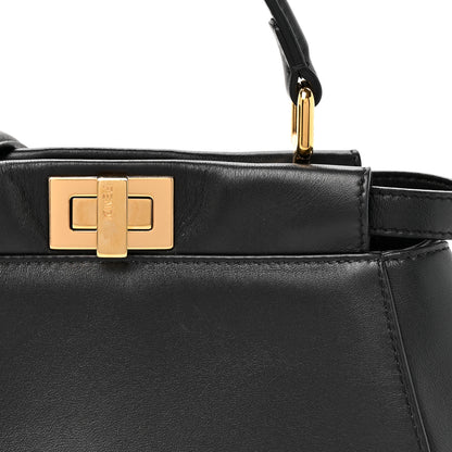 Fendi Nappa Mini Peekaboo Iconic Satchel Black 9 of 11