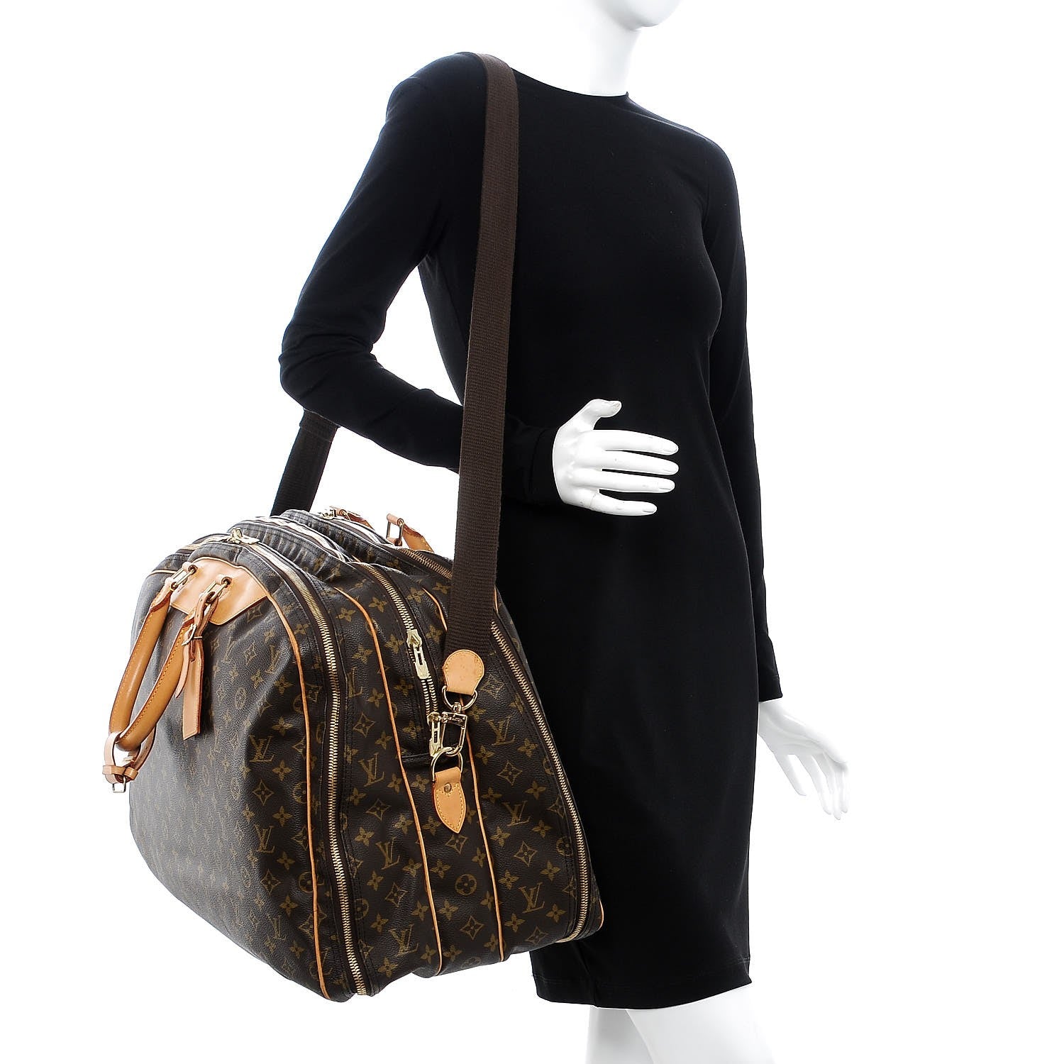 Louis Vuitton Monogram Alize 3 Compartment Bag 2 of 13