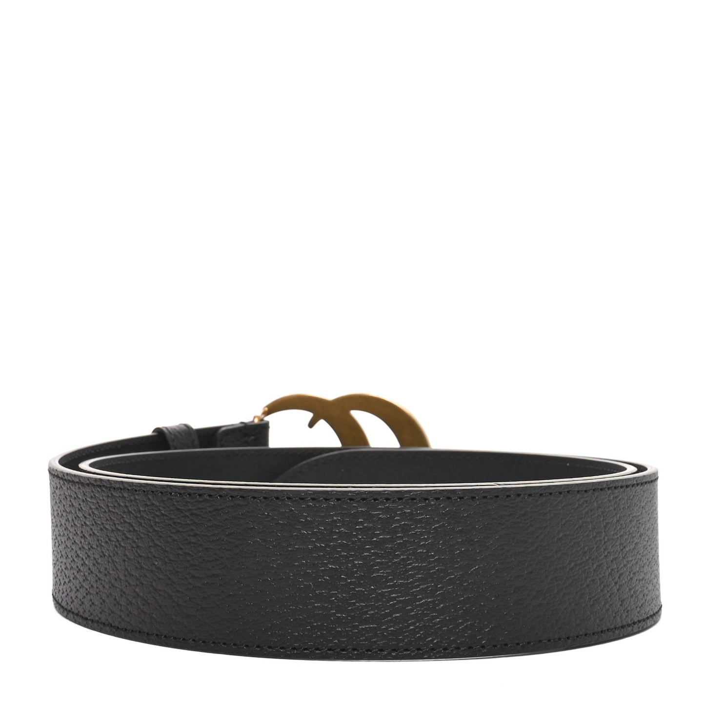 Textured Calfskin Double G 40mm Belt 90 36 Black