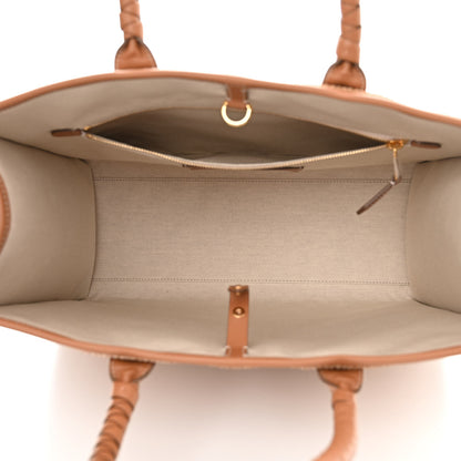 Burberry Raffia Calfskin Medium Freya Tote Natural 5 of 10