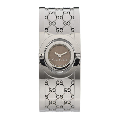 Gucci Stainless Steel 23mm Twirl Quartz Watch Brown 1 of 5
