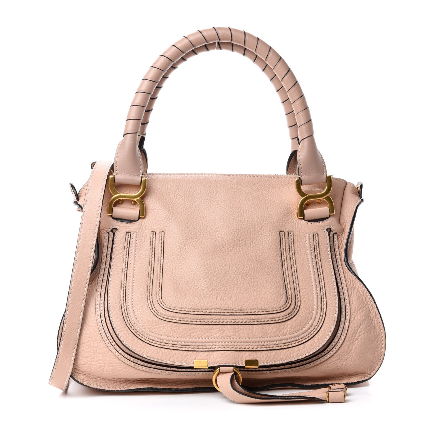 Chloe Calfskin Medium Marcie Satchel Blush Nude 1 of 12