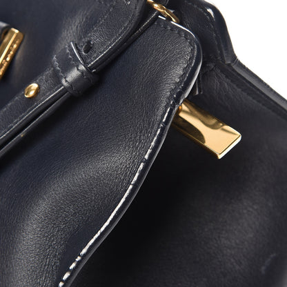Saint Laurent Calfskin Small Classic Y Cabas Navy Blue 10 of 10