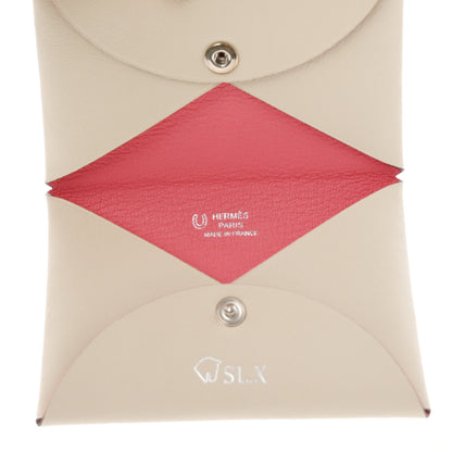 Hermes Swift Horseshoe Calvi Card Case Beton Rose Azalee 5 of 9