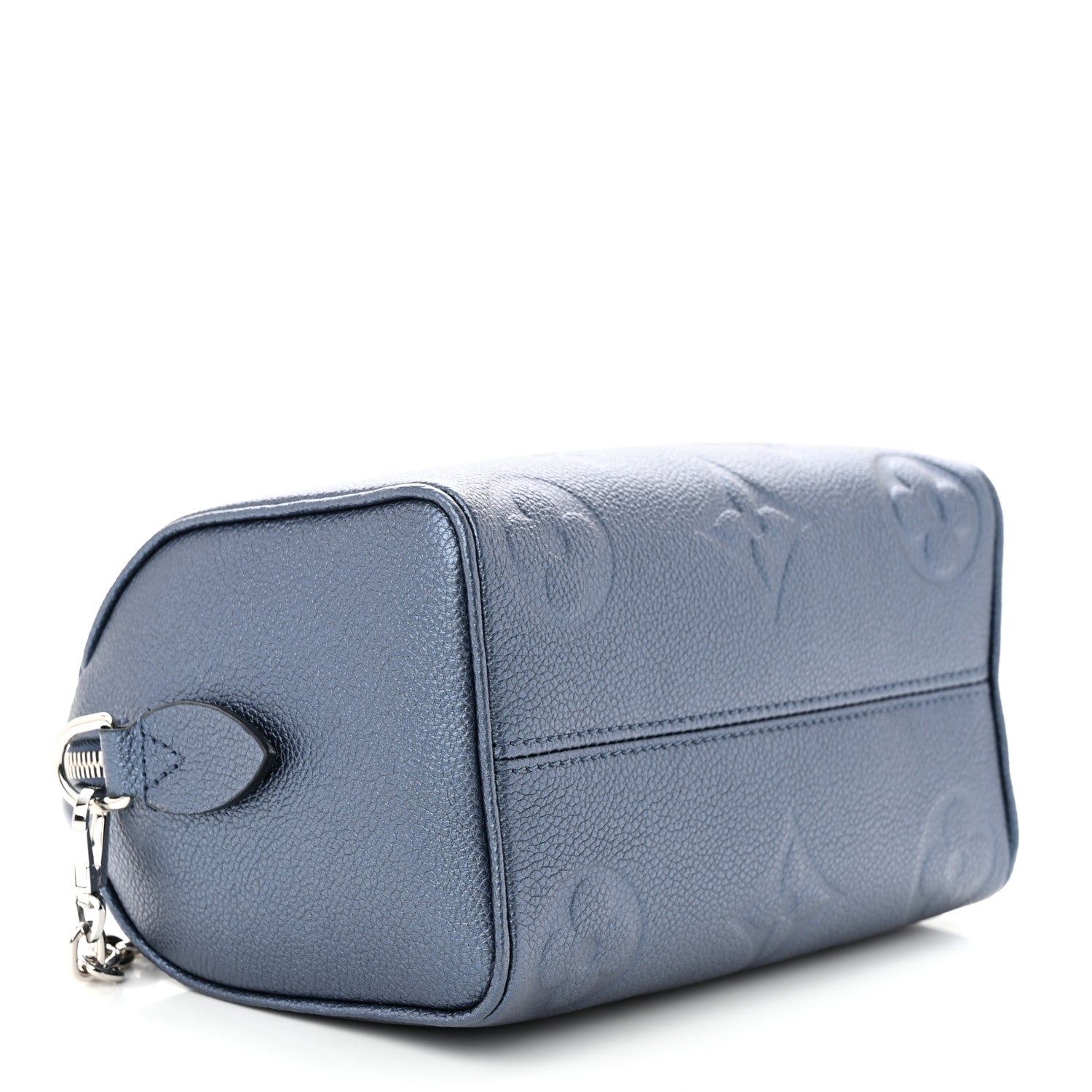 Louis Vuitton Metallic Empreinte Monogram Giant Speedy Bandouliere 20 Navy Nacre 4 of 10
