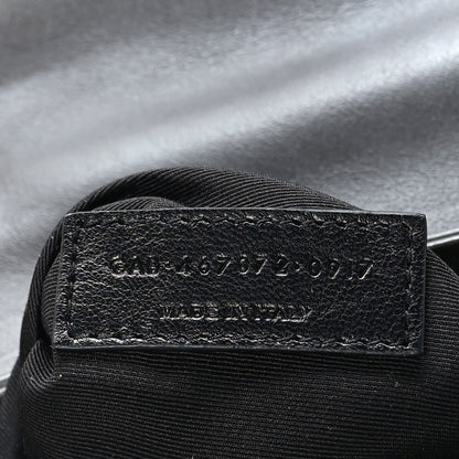 Saint Laurent Calfskin Y Quilted Monogram Toy Loulou Crossbody Bag Asphalt 6 of 9