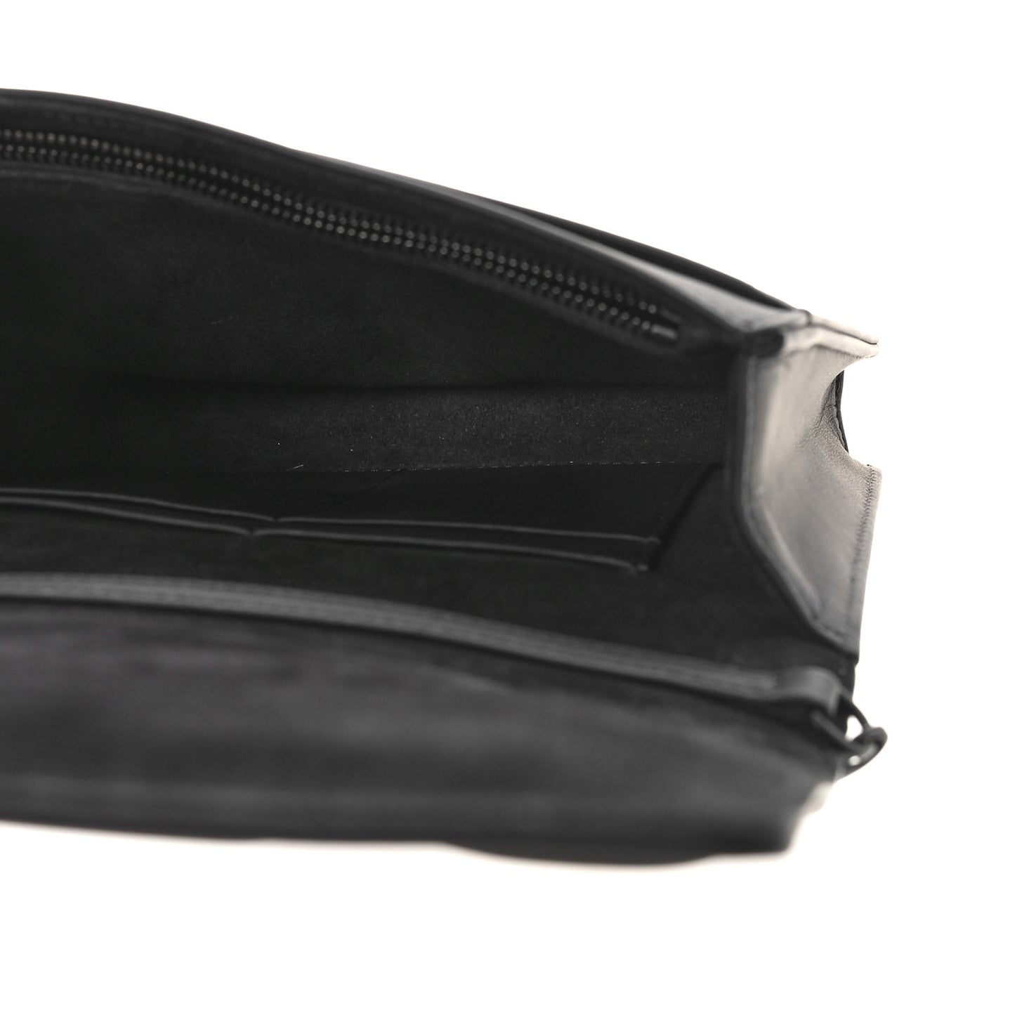 Ultra Matte Calfskin Diorama Wallet on Chain Pouch Black