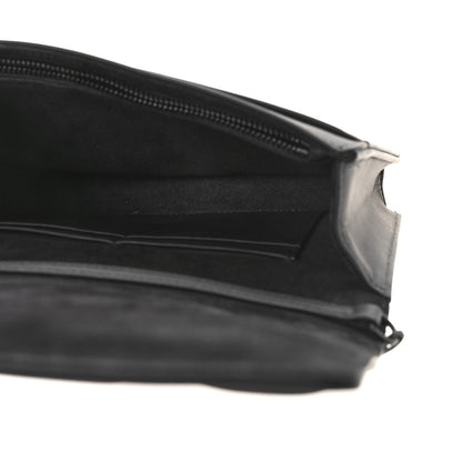 Christian Dior Ultra Matte Calfskin Diorama Wallet on Chain Pouch Black 5 of 9