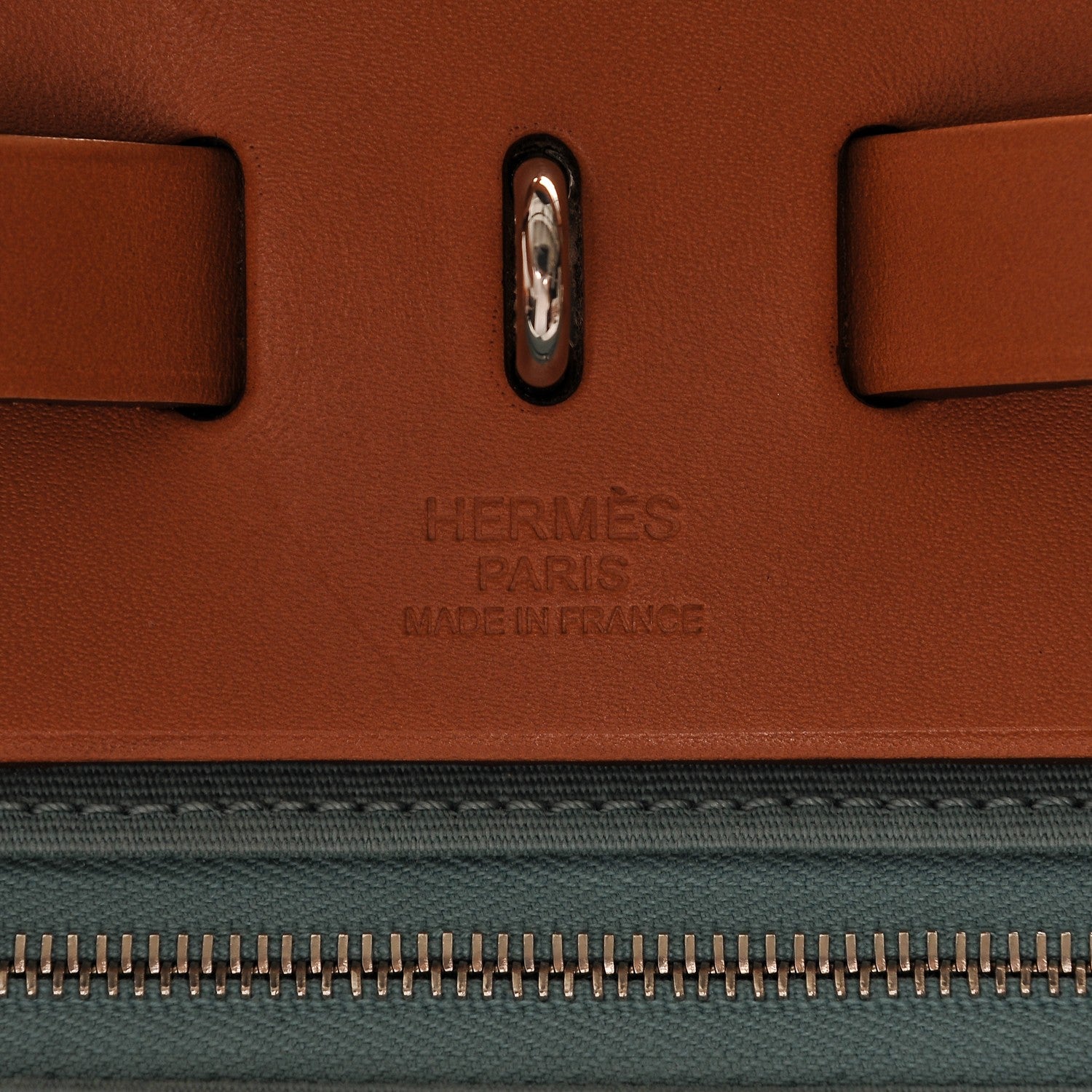 Hermes Toile Officier Barenia Herbag Zip PM 31 Ciel Natural 6 of 9