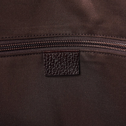 Gucci Denim Monogram Large Carry On Duffle Dark Brown 6 of 10