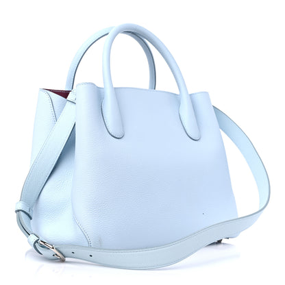 Christian Dior Supple Grained Calfskin Medium Open Bar Tote Light Blue 3 of 14