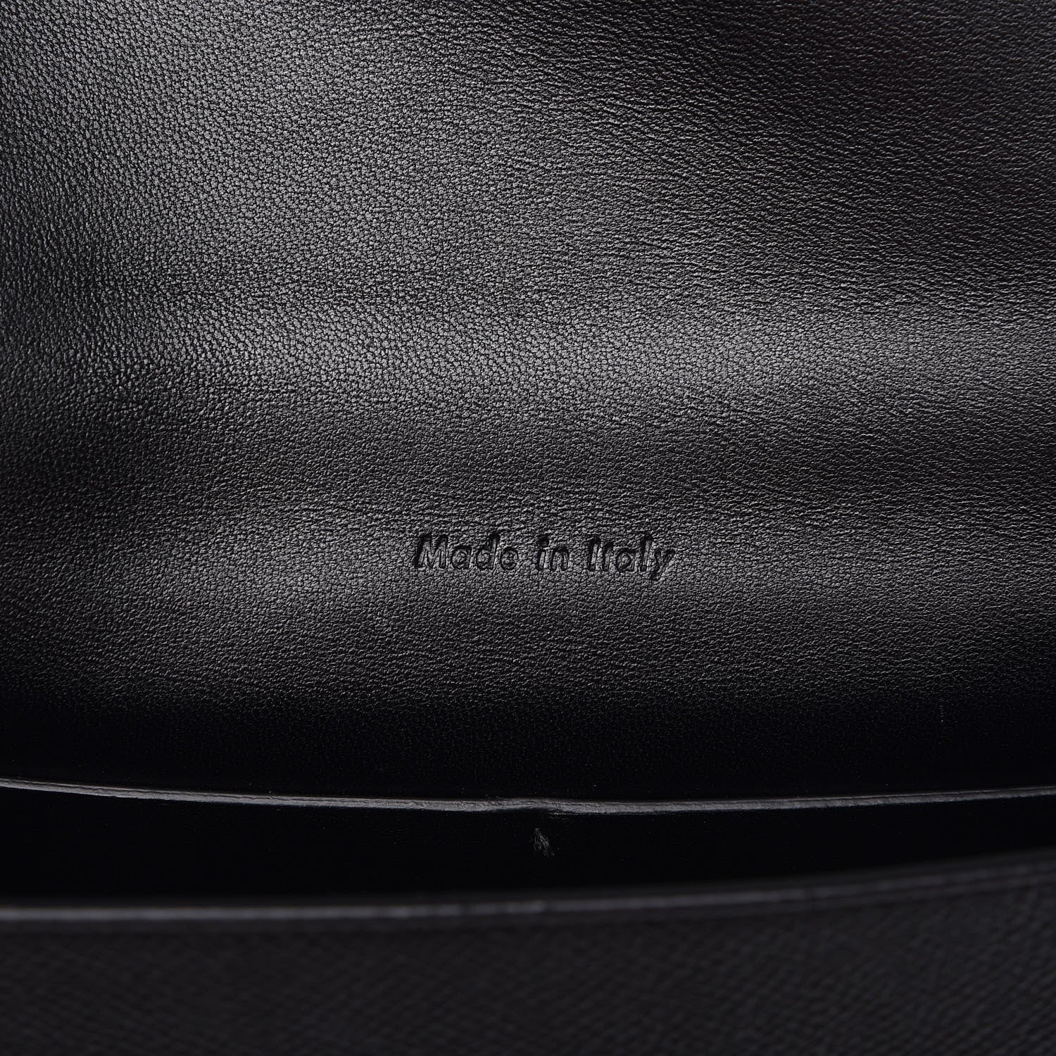 Celine Grained Calfskin Compact Trotteur Black 6 of 9