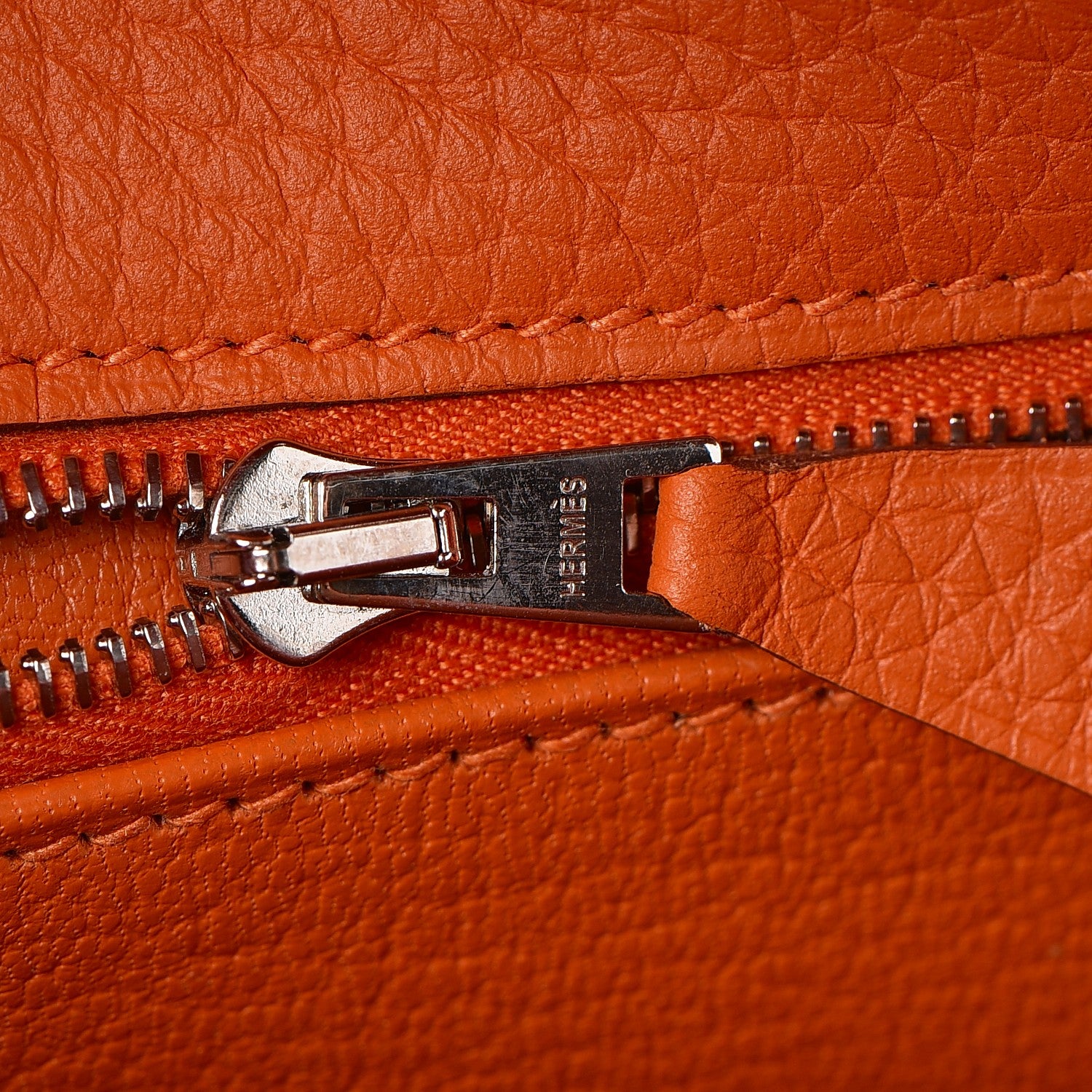 Hermes Taurillon Clemence Kelly Retourne 28 Orange 21 of 35
