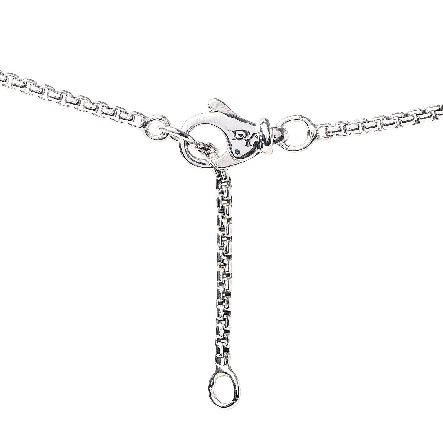 Tiffany DAVID YURMAN Sterling Silver Diamond Starburst 5 Station Necklace 4 of 4
