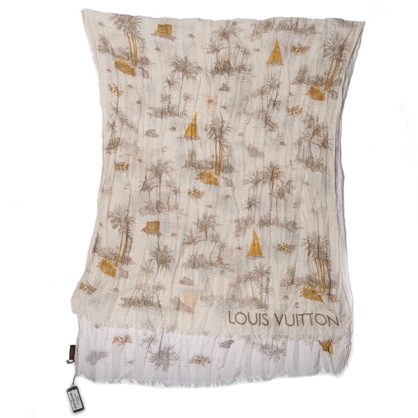 Cotton Linen Toile Etole De Louis Pareo Beige