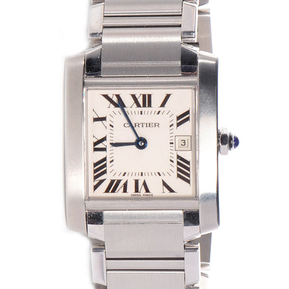 Cartier Stainless Steel 25mm Tank Francaise Quartz Watch 1 of 6