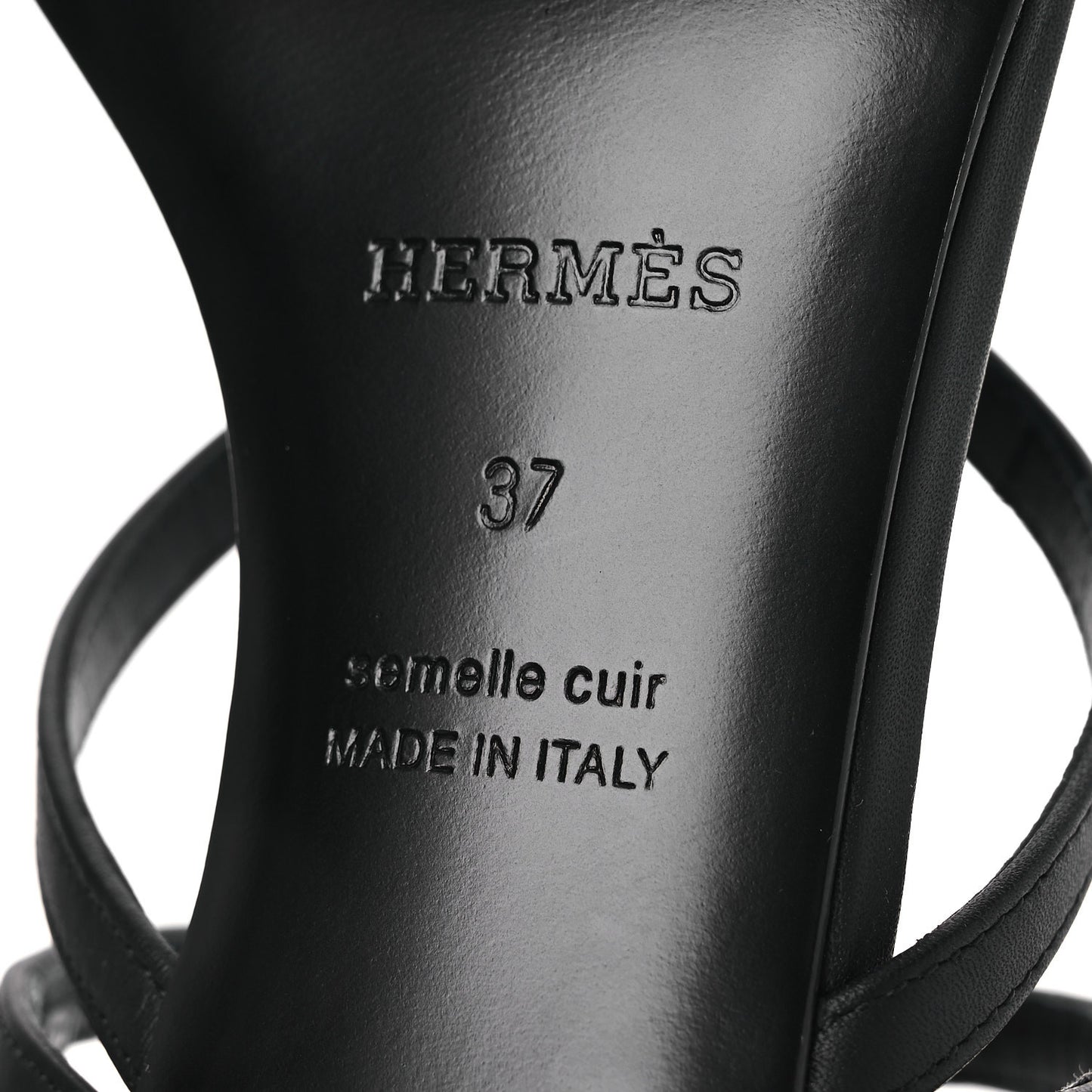 Calfskin Muse 40 Sandal 37 Black