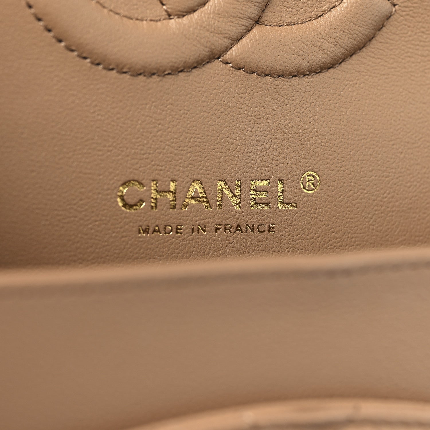 Chanel Caviar Quilted Medium Double Flap Dark Beige 6 of 11