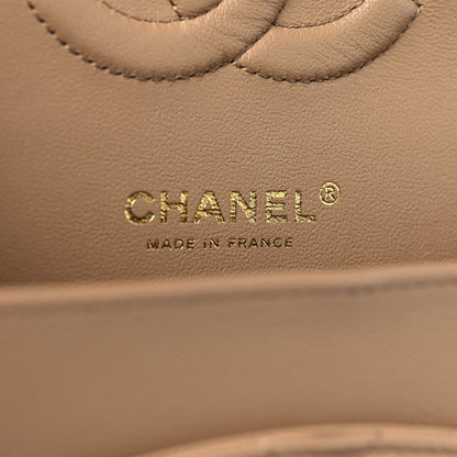 Chanel Caviar Quilted Medium Double Flap Dark Beige 6 of 11