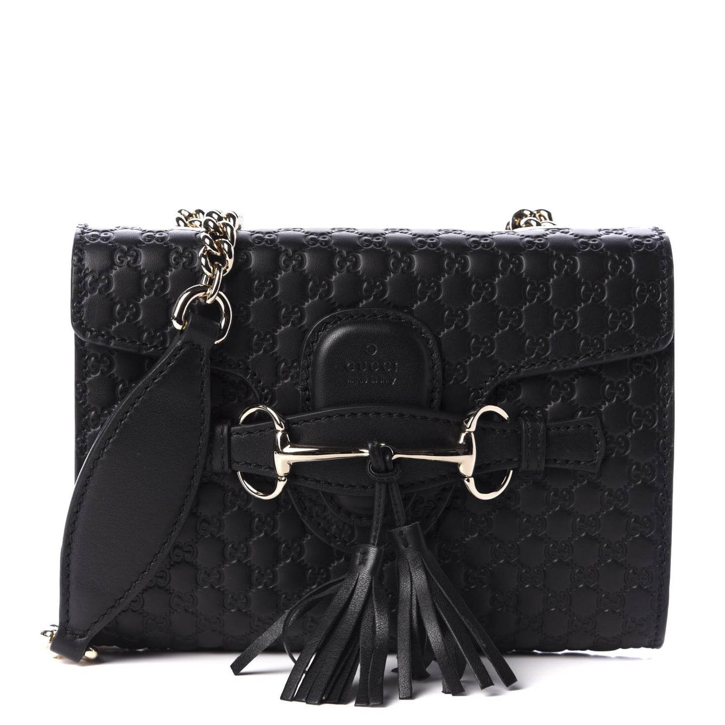 Microguccissima Mini Emily Shoulder Bag Black