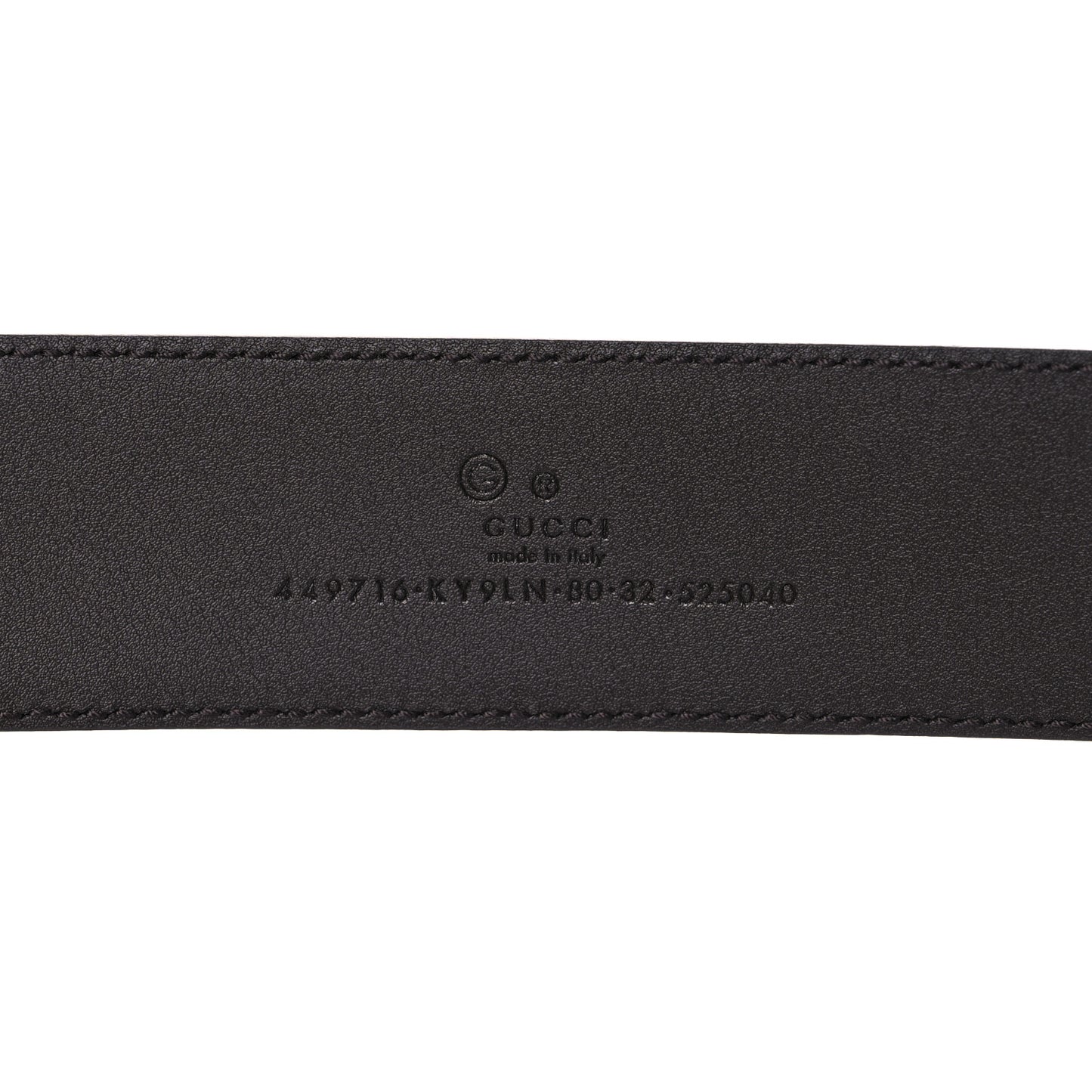Monogram Dollar Calfskin 40mm Belt 80 32 Beige Ebony Testa di Moro