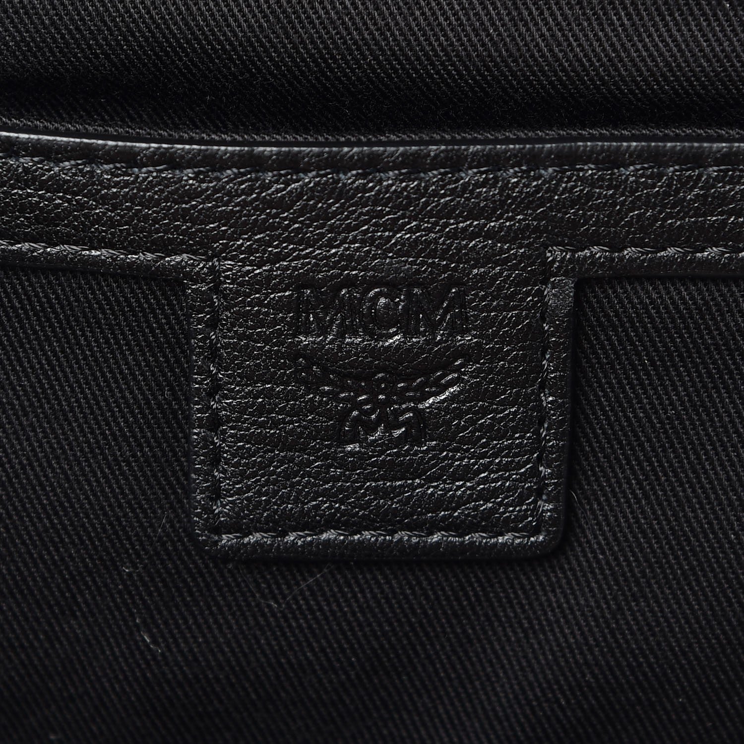 MCM Calfskin Ottomar Monogram Duke Backpack Black 10 of 12
