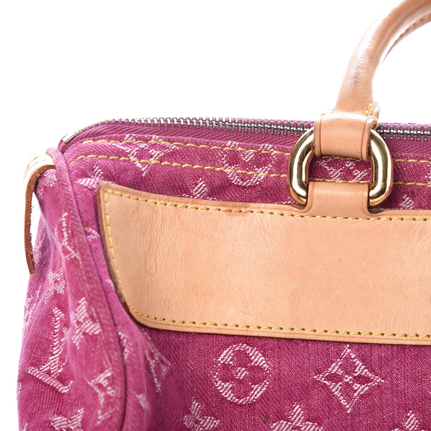 Louis Vuitton Monogram Denim Neo Speedy Fuchsia 8 of 10