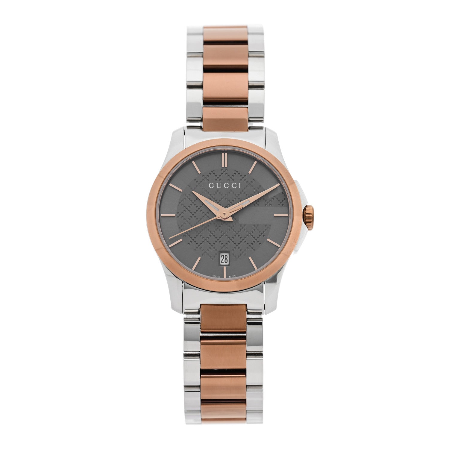 Gucci Stainless Steel 27mm G-Timeless Two Tone Quartz Watch Black 1 of 4