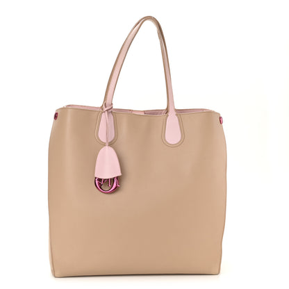 Christian Dior Calfskin Small Addict Shopping Tote Beige Pink 1 of 8