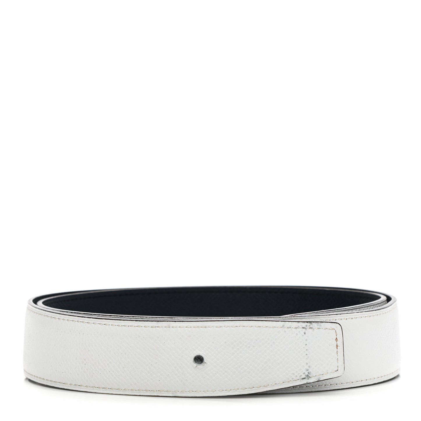 Epsom 32mm Belt Strap 85 Black White