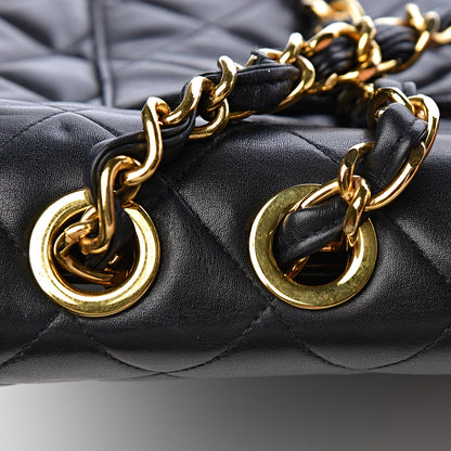 Chanel Lambskin Quilted XL Jumbo Single Flap Black 13 of 16