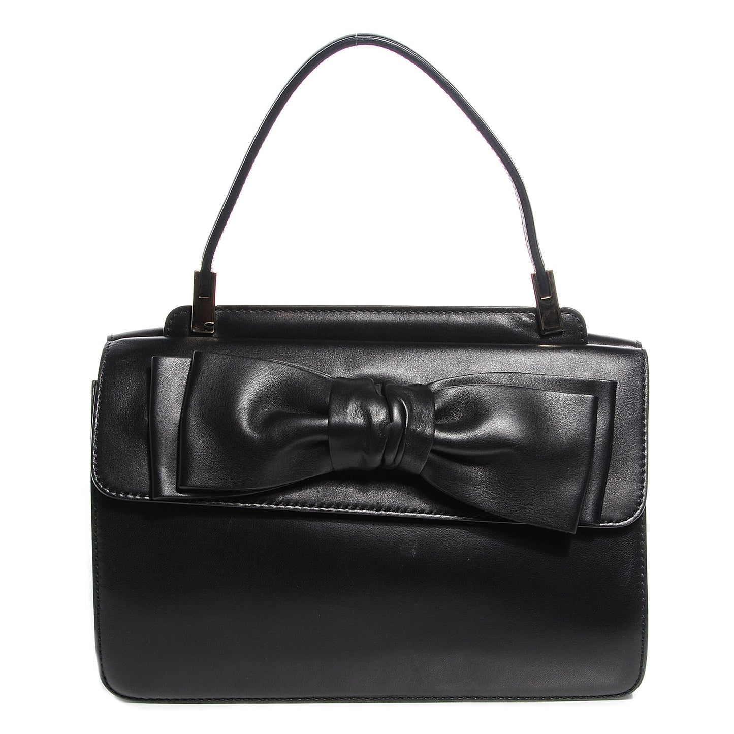 Nappa Small Aphrodite Bow Satchel Black