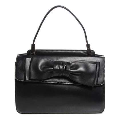 Valentino Garavani Nappa Small Aphrodite Bow Satchel Black 1 of 7