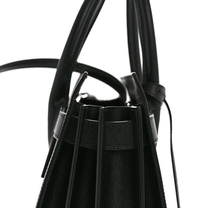 Saint Laurent Grained Calfskin Small Sac De Jour Black 13 of 16