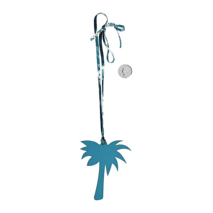 Hermes Swift Palm Tree Bag Charm Bleu Izmir 2 of 3